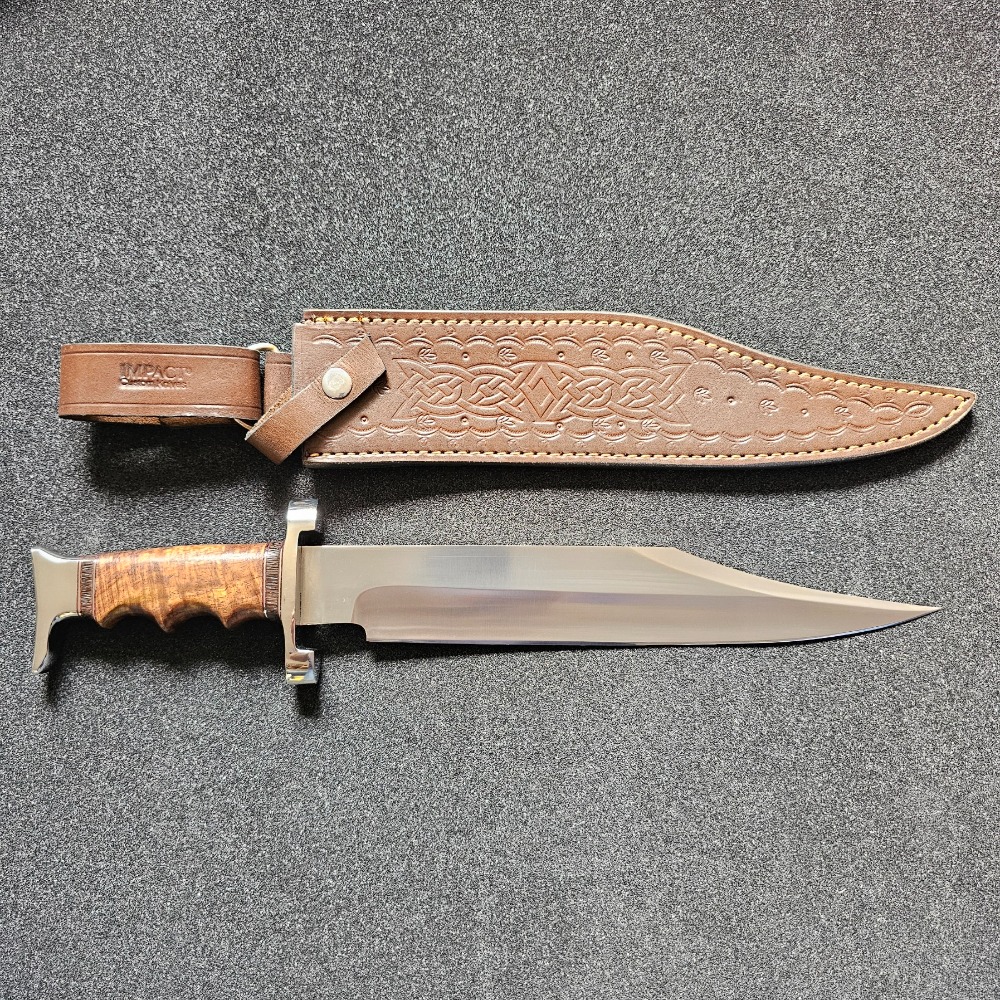 Custom Bowie Knife 18.15" with Leather Sheath - Image 8