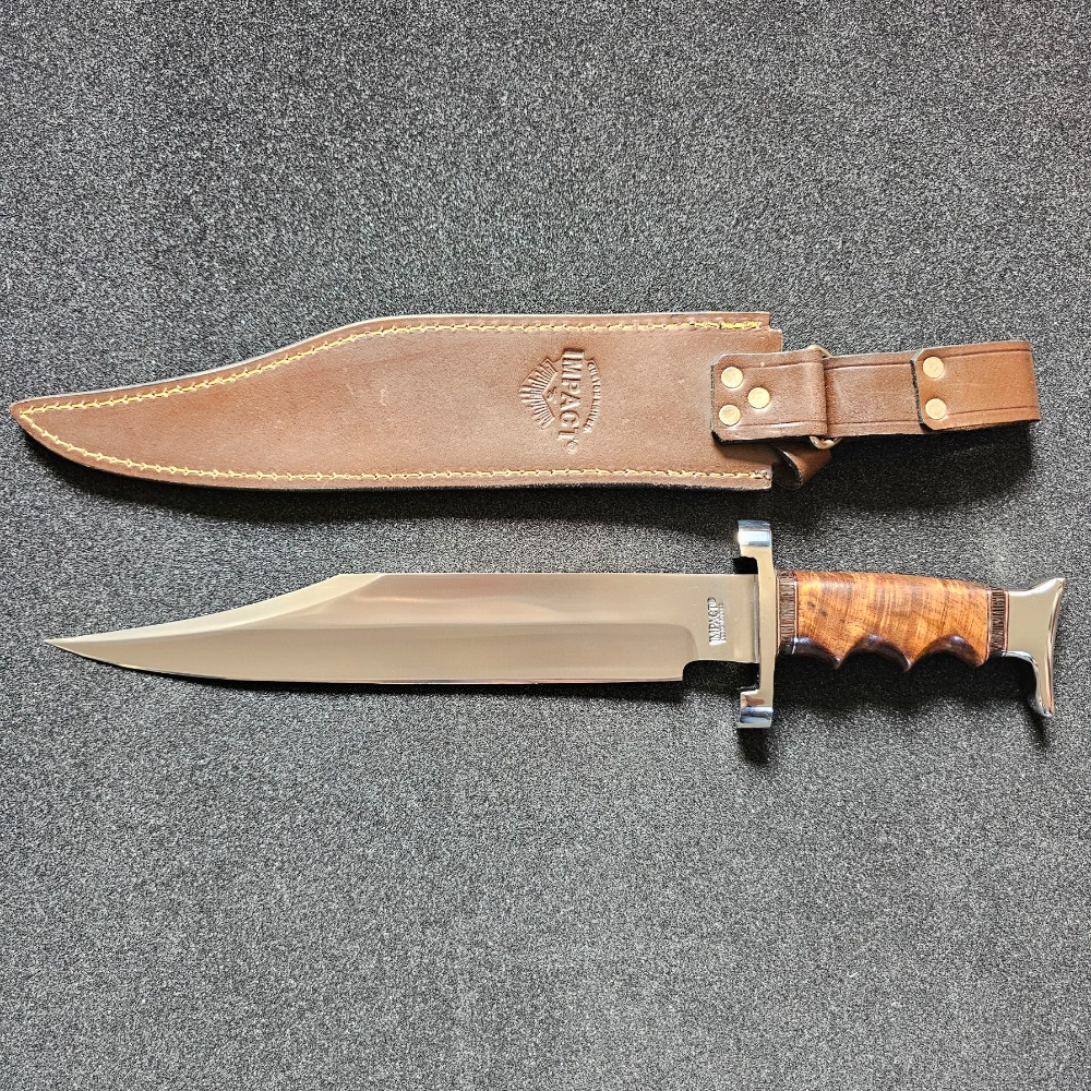 Custom Bowie Knife 18.15" with Leather Sheath