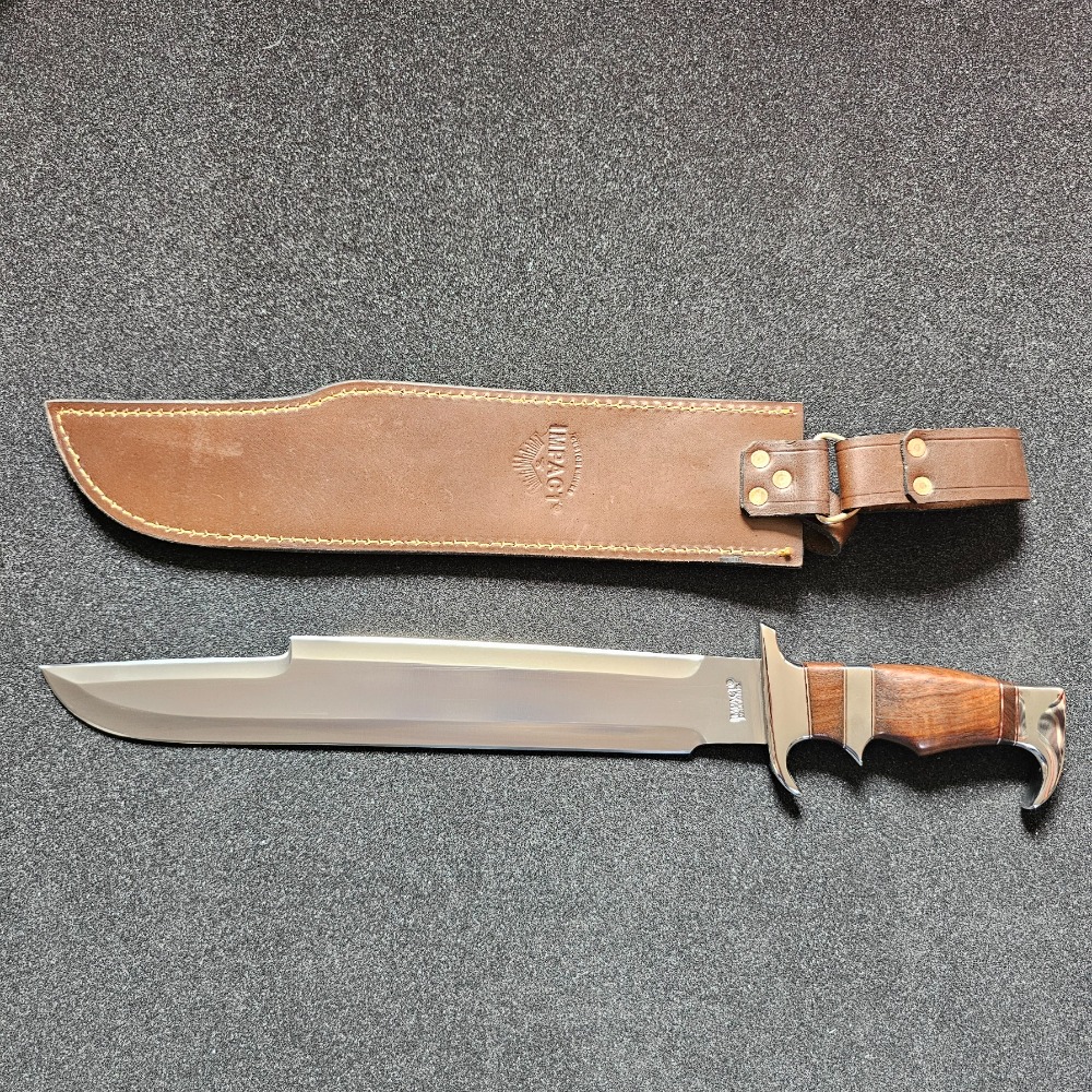Custom Bowie Knife 20.75" or 52.7cm and leather sheath - Image 9