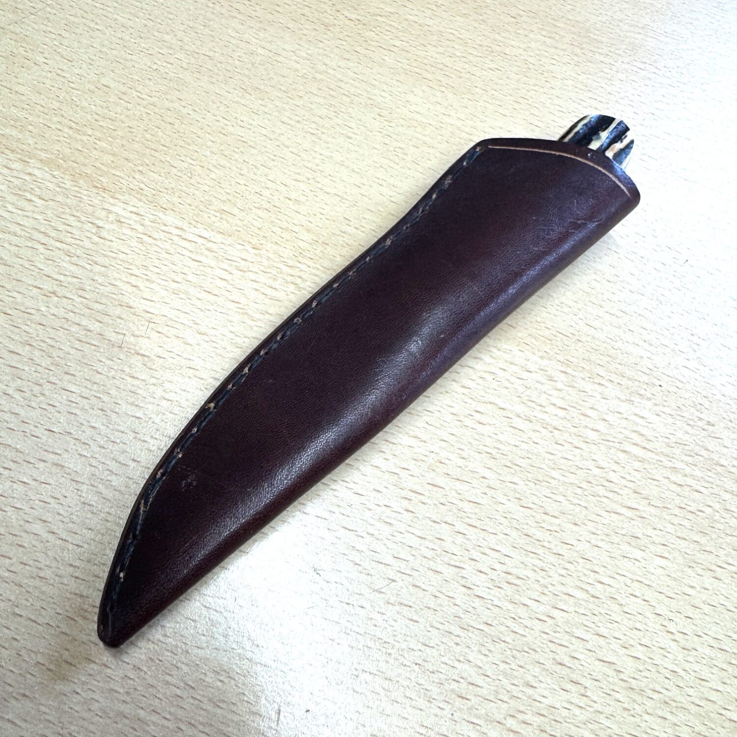 R Middleton Fixed Blade Stag Handle leather sheath - Image 8